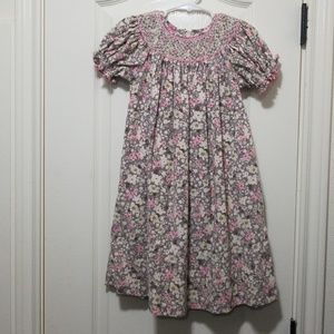 Claire & Charlie boutique corduroy smocked dress